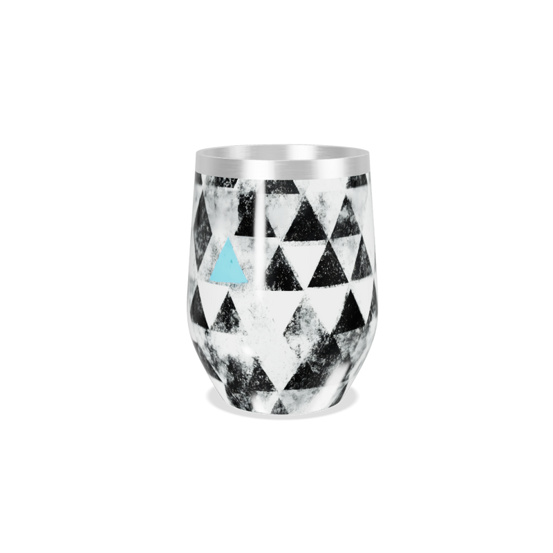 Copo Térmico Slim - Triângulos Preto e Branco