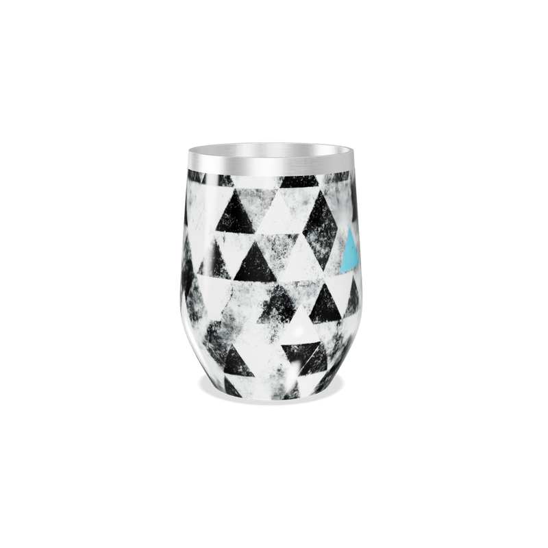 Copo Térmico Slim - Triângulos Preto e Branco