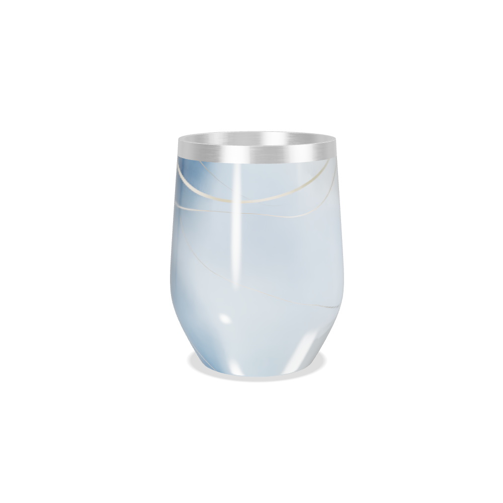 Copo Térmico Slim - Mármore Branco Inox