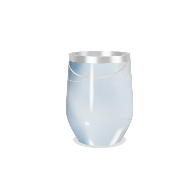 Copo Térmico Slim - Mármore Branco Inox