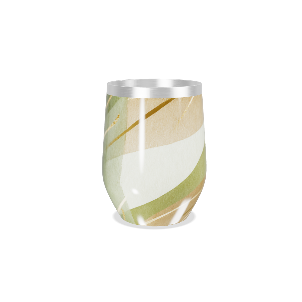 Copo Térmico Slim - Verde Estampado Aço Inox