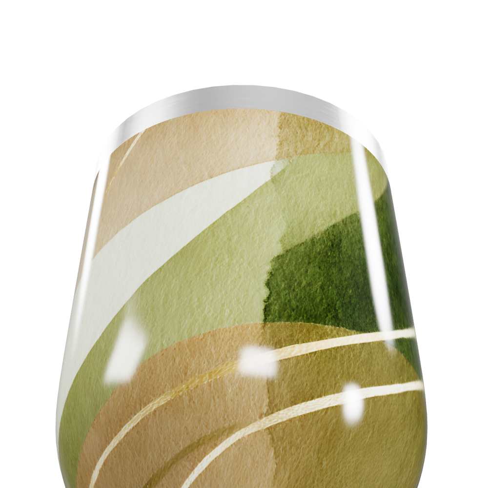 Copo Térmico Slim - Verde Estampado Aço Inox