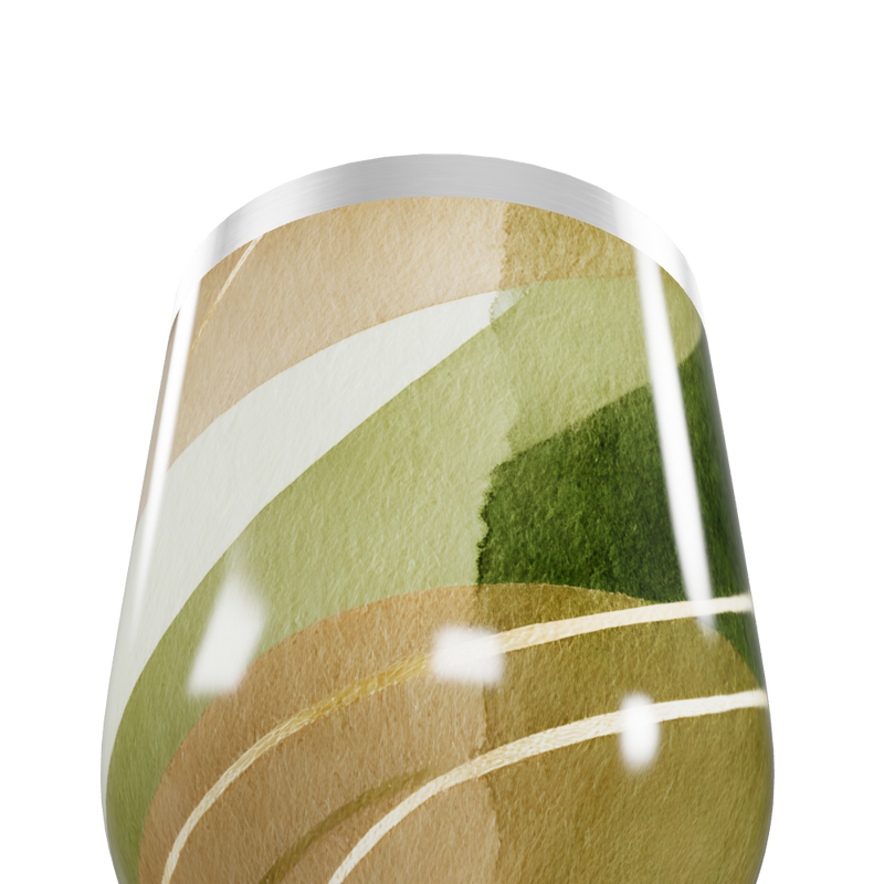 Copo Térmico Slim - Verde Estampado Aço Inox