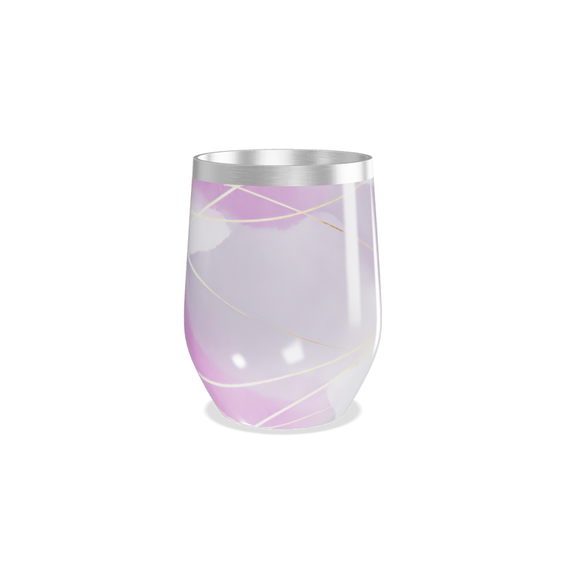 Copo Térmico Slim - Rosa Mármore Aço Inox