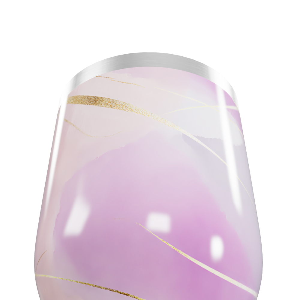 Copo Térmico Slim - Rosa Mármore Aço Inox