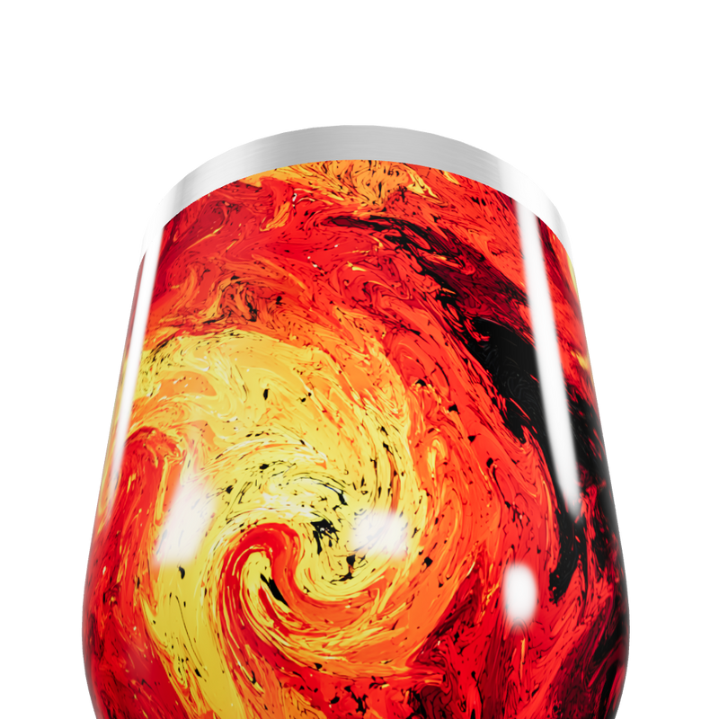 Copo Térmico Slim - Design Abstrato Colorido