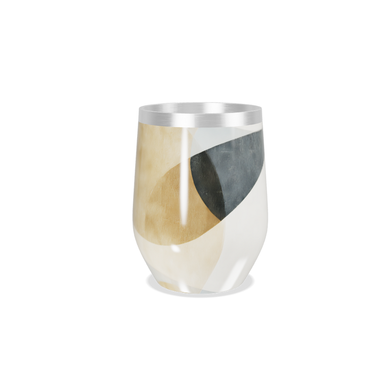 Copo Térmico Slim - Design Abstrato Azul