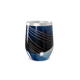 Copo Térmico Slim - Azul com Linhas Douradas
