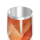 Copo Térmico Slim - Abstrato Laranja Aço Inox