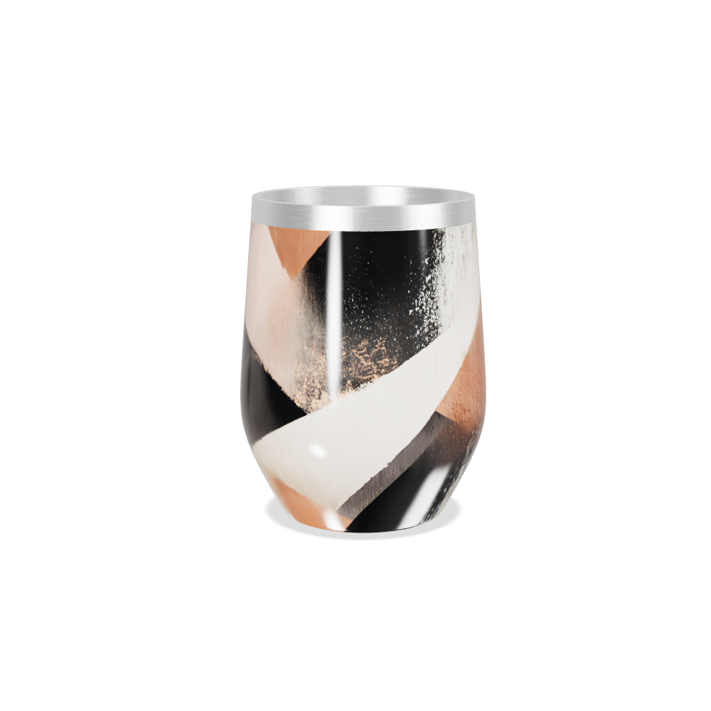 Copo Térmico Slim - Inox com Estampa Geométrica