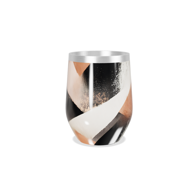 Copo Térmico Slim - Inox com Estampa Geométrica