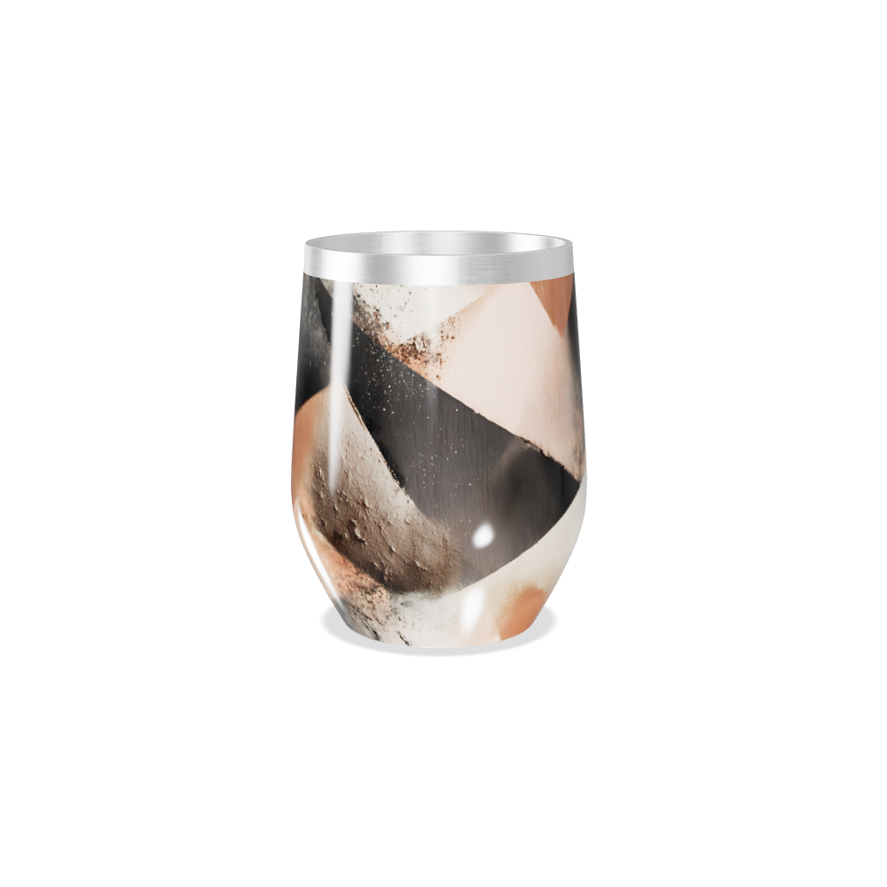 Copo Térmico Slim - Inox com Estampa Geométrica