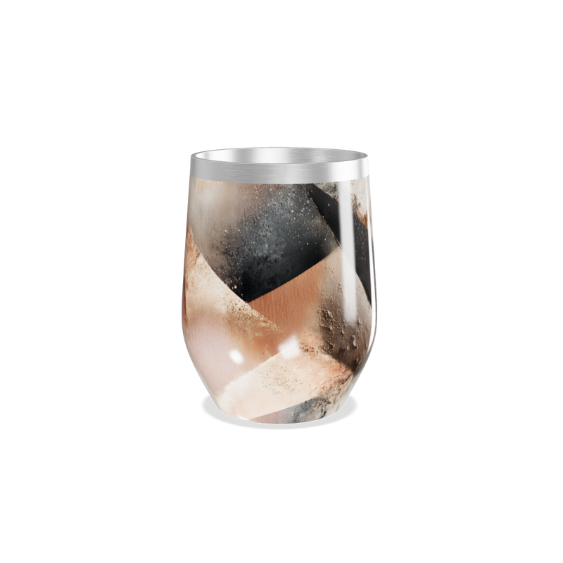 Copo Térmico Slim - Inox com Estampa Geométrica