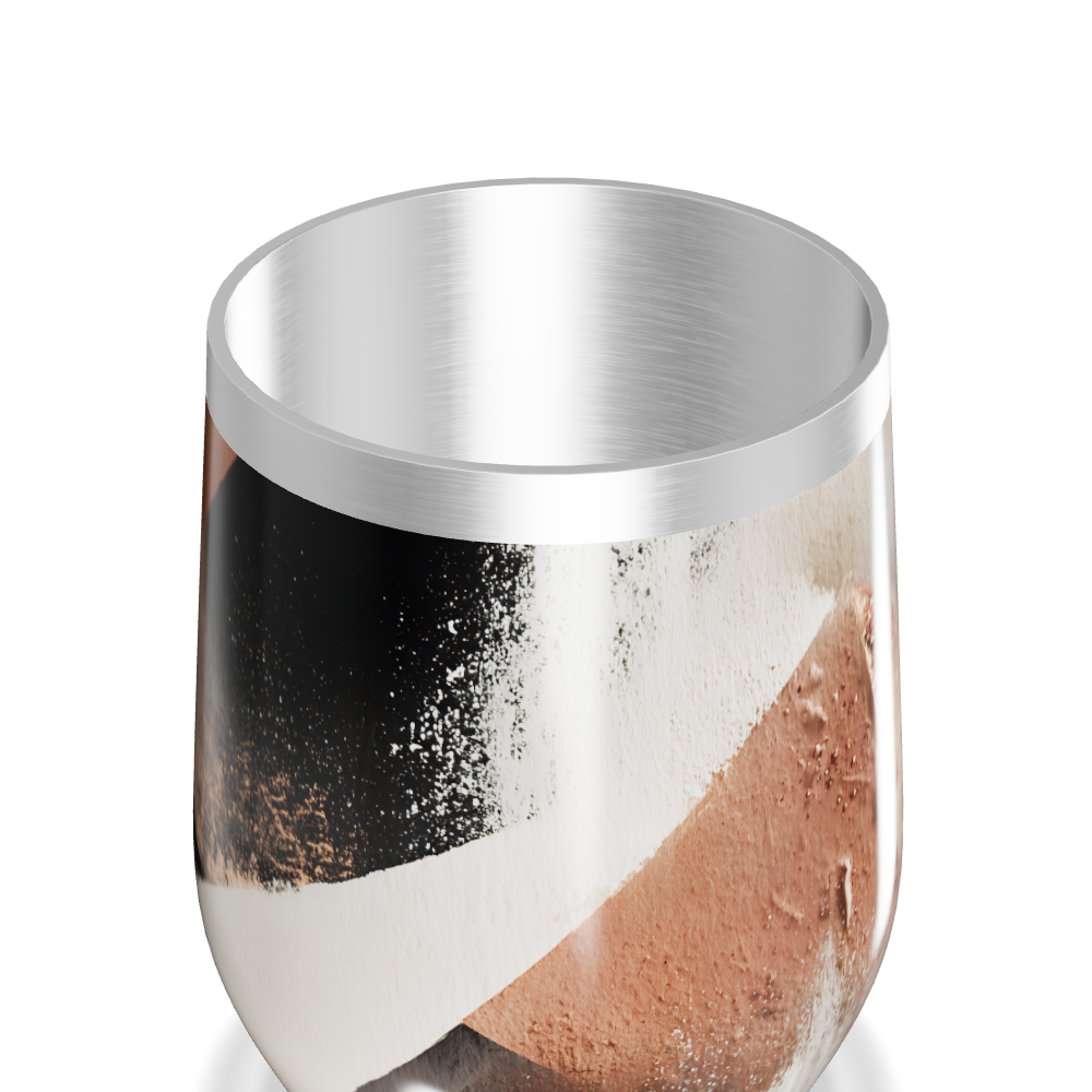 Copo Térmico Slim - Inox com Estampa Geométrica