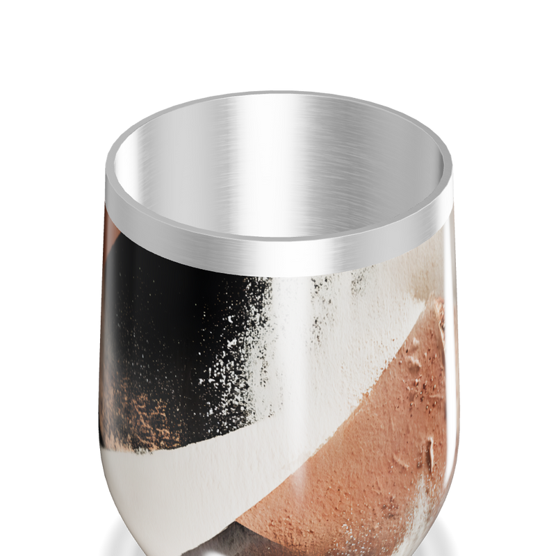 Copo Térmico Slim - Inox com Estampa Geométrica