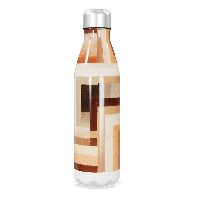Garrafa Inox - Estampa Geométrica Colorida