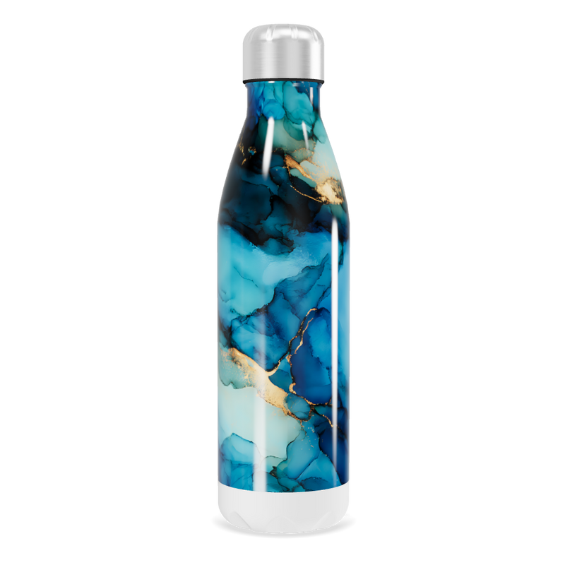 Garrafa Inox - Azul Marmorizada 750ml