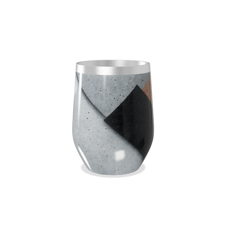 Copo Térmico Slim - Geométrico Concreto e Preto