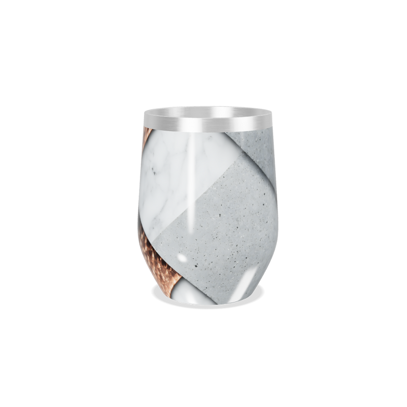 Copo Térmico Slim - Geométrico Concreto e Preto