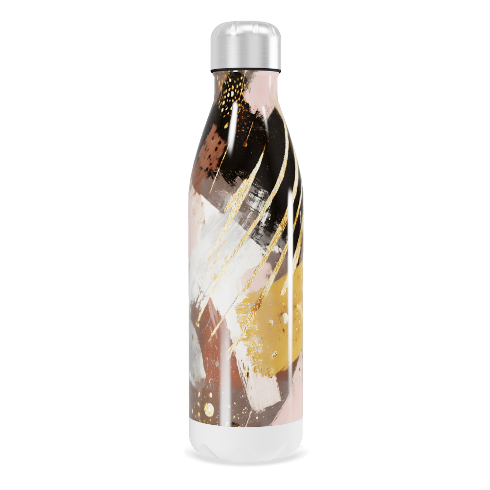 Garrafa Inox - Estampa Abstrata Colorida