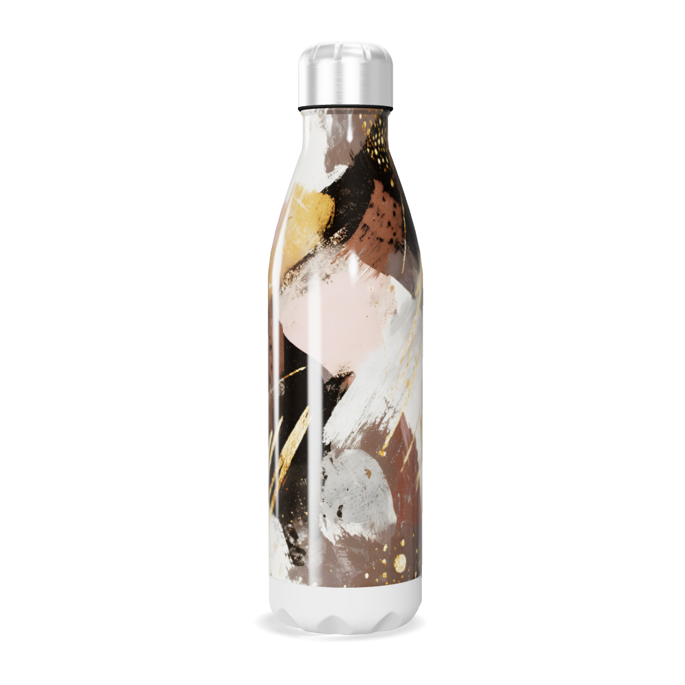 Garrafa Inox - Estampa Abstrata Colorida