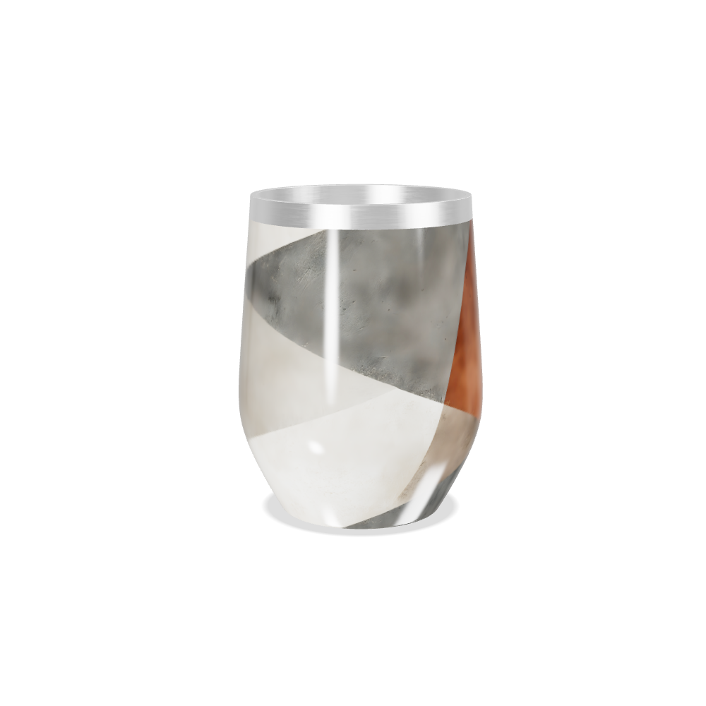 Copo Térmico Slim - Mármore Marrom e Cinza