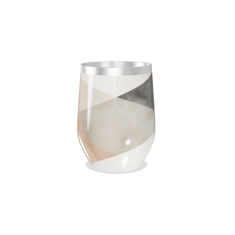 Copo Térmico Slim - Mármore Marrom e Cinza