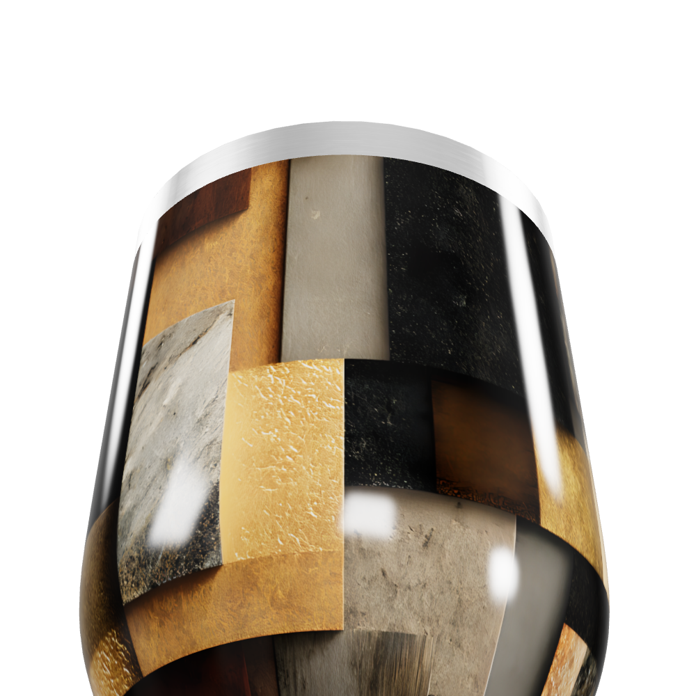 Copo Térmico Slim - Estampa Geométrica Colorida