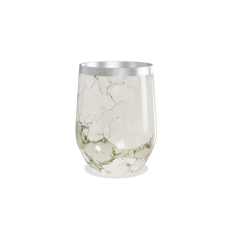 Copo Térmico Slim - Mármore Branco Inox