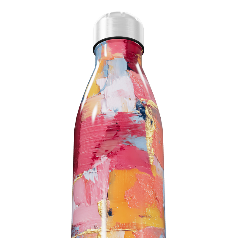 Garrafa Inox Estampada Colorida 750ml
