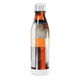 Garrafa Inox Estampada - Preto e Laranja