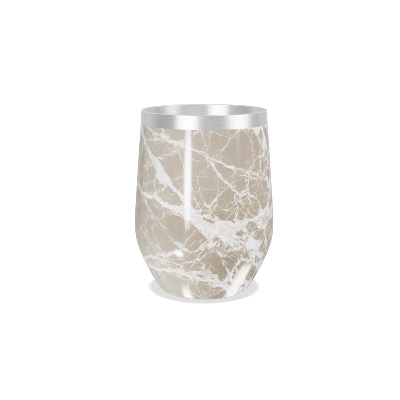 Copo Térmico Slim - Mármore Bege Inox