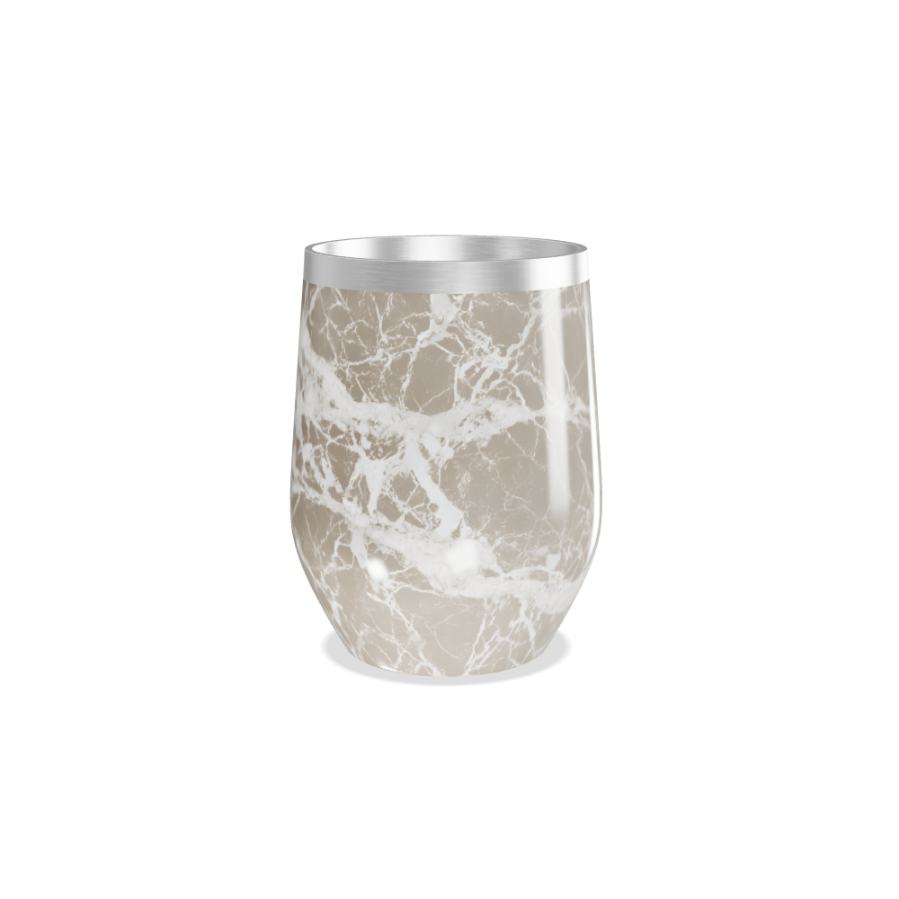 Copo Térmico Slim - Mármore Bege Inox