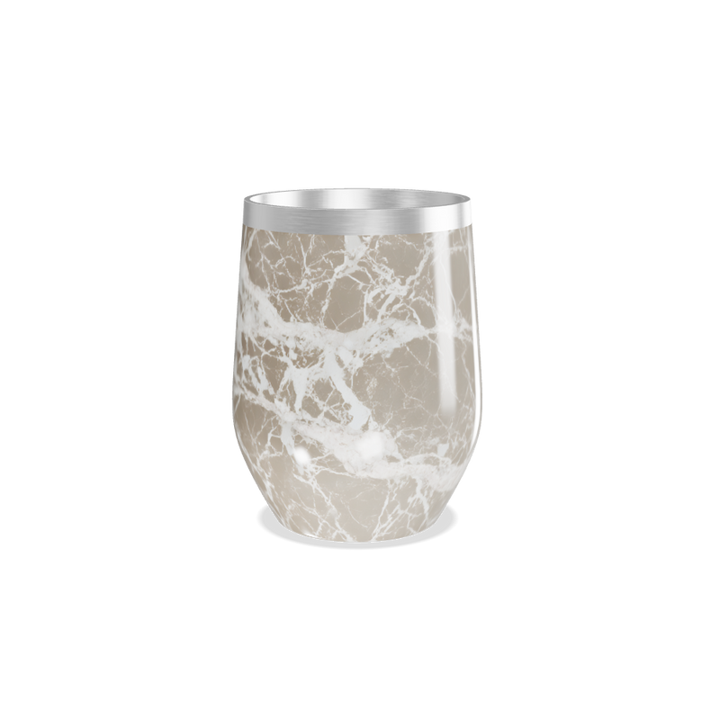 Copo Térmico Slim - Mármore Bege Inox
