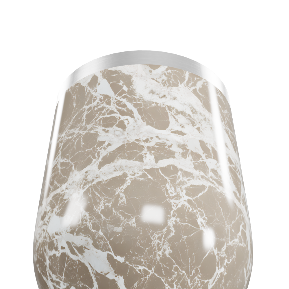 Copo Térmico Slim - Mármore Bege Inox