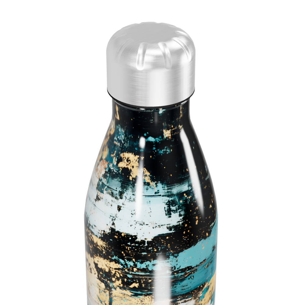 Garrafa Inox - Azul Estampada 500ml