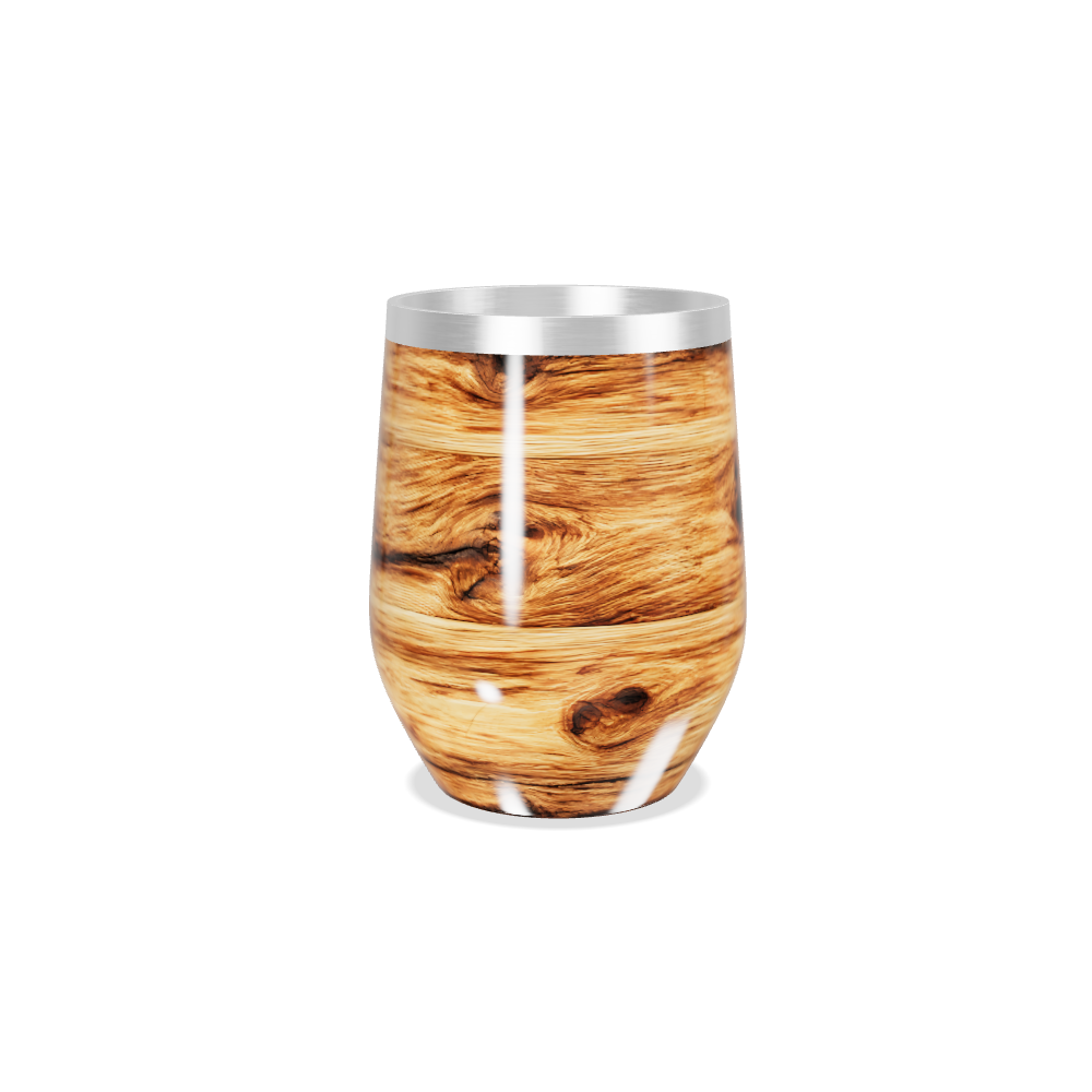 Copo Térmico Slim - Estampa Madeira Aço Inox
