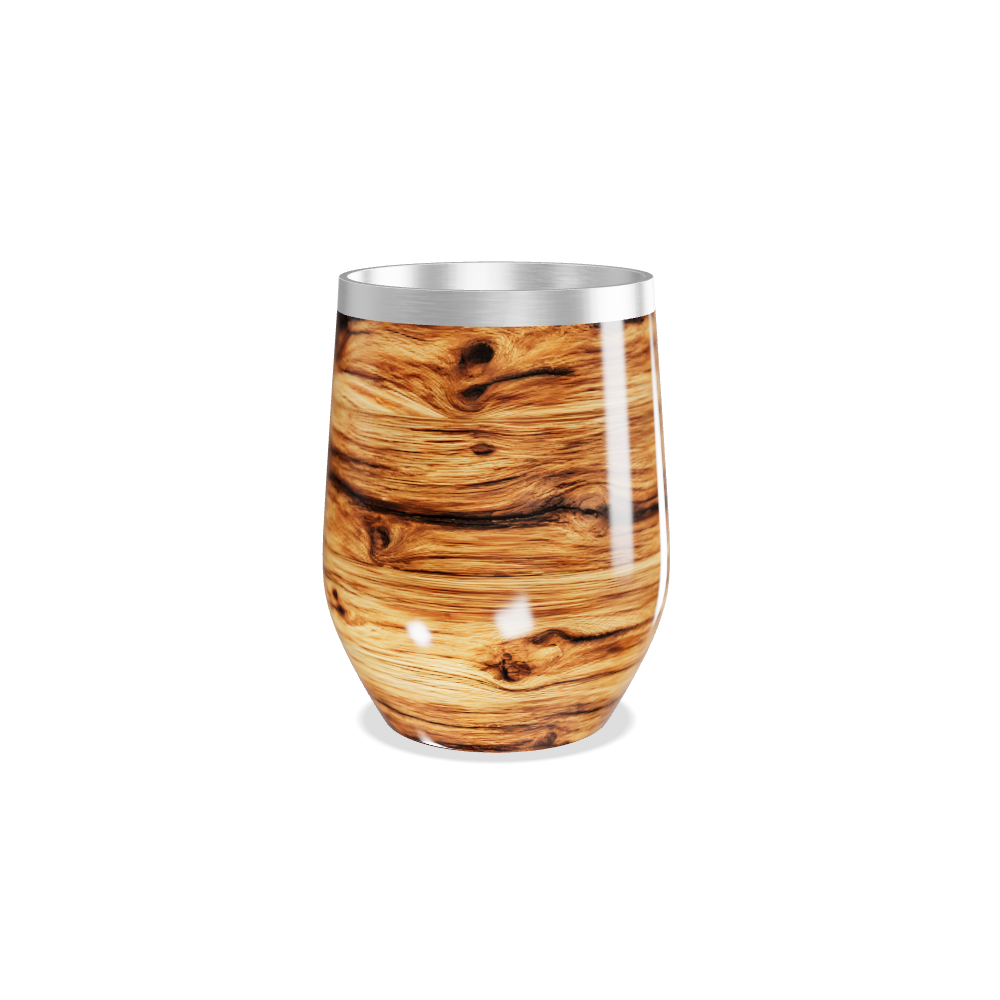 Copo Térmico Slim - Estampa Madeira Aço Inox