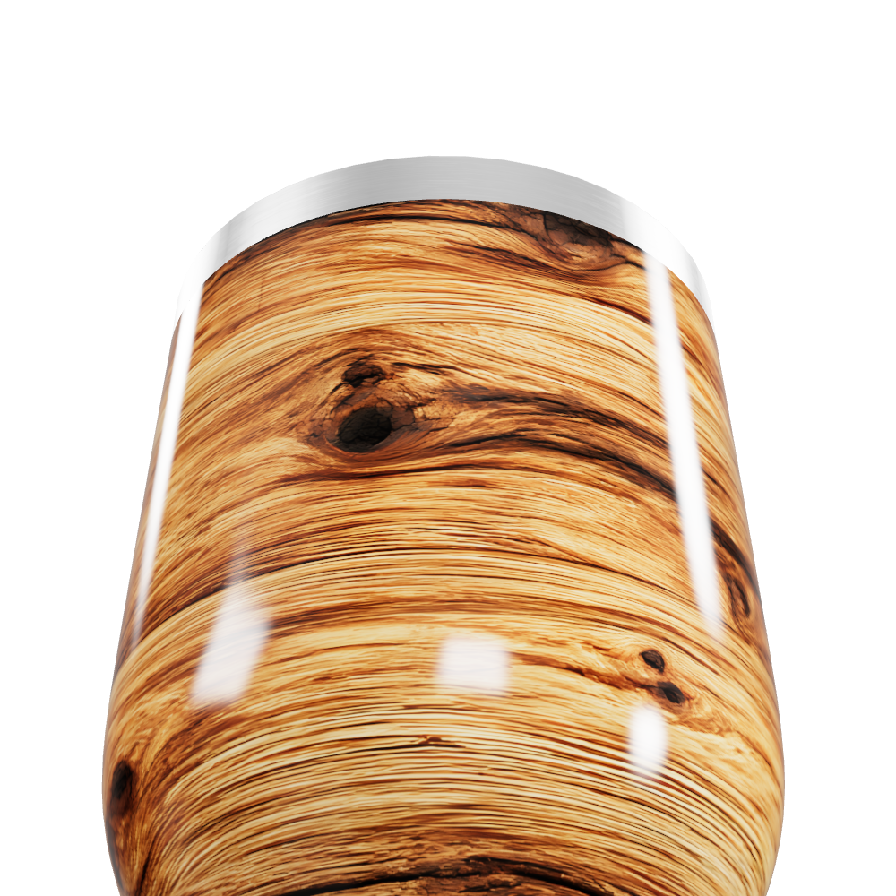 Copo Térmico Slim - Estampa Madeira Aço Inox