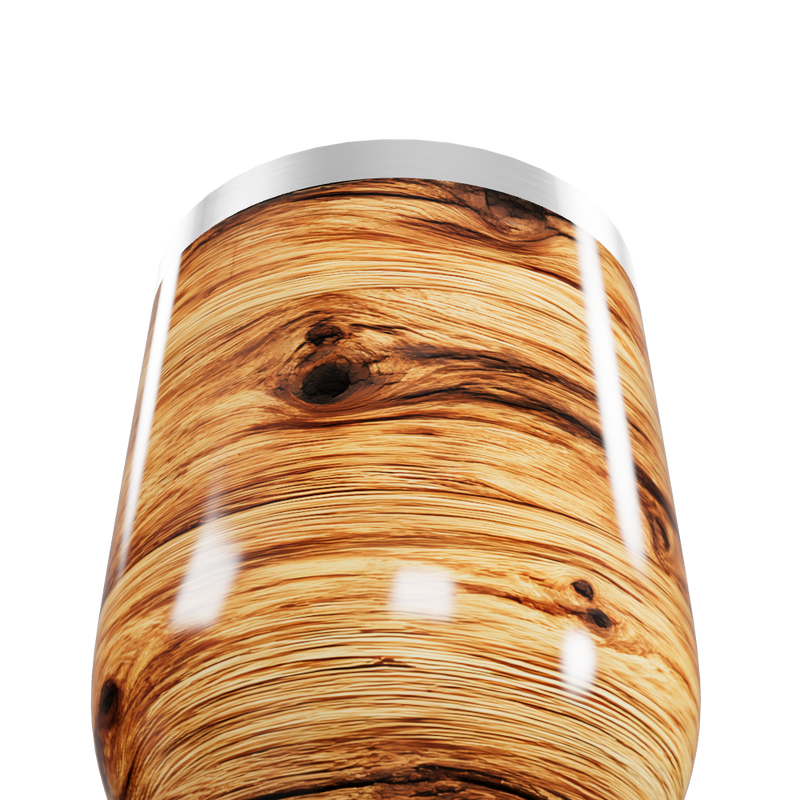 Copo Térmico Slim - Estampa Madeira Aço Inox