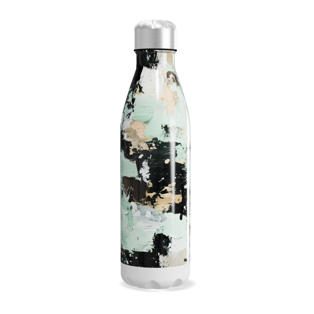 Garrafa Inox - Estampa Abstrata Colorida