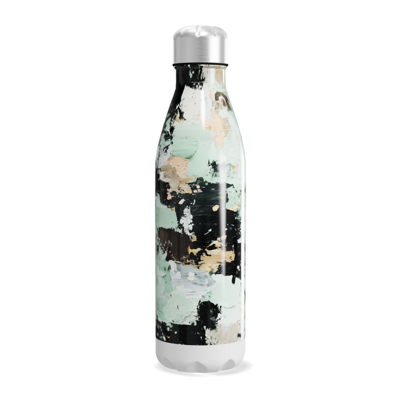 Garrafa Inox - Estampa Abstrata Colorida