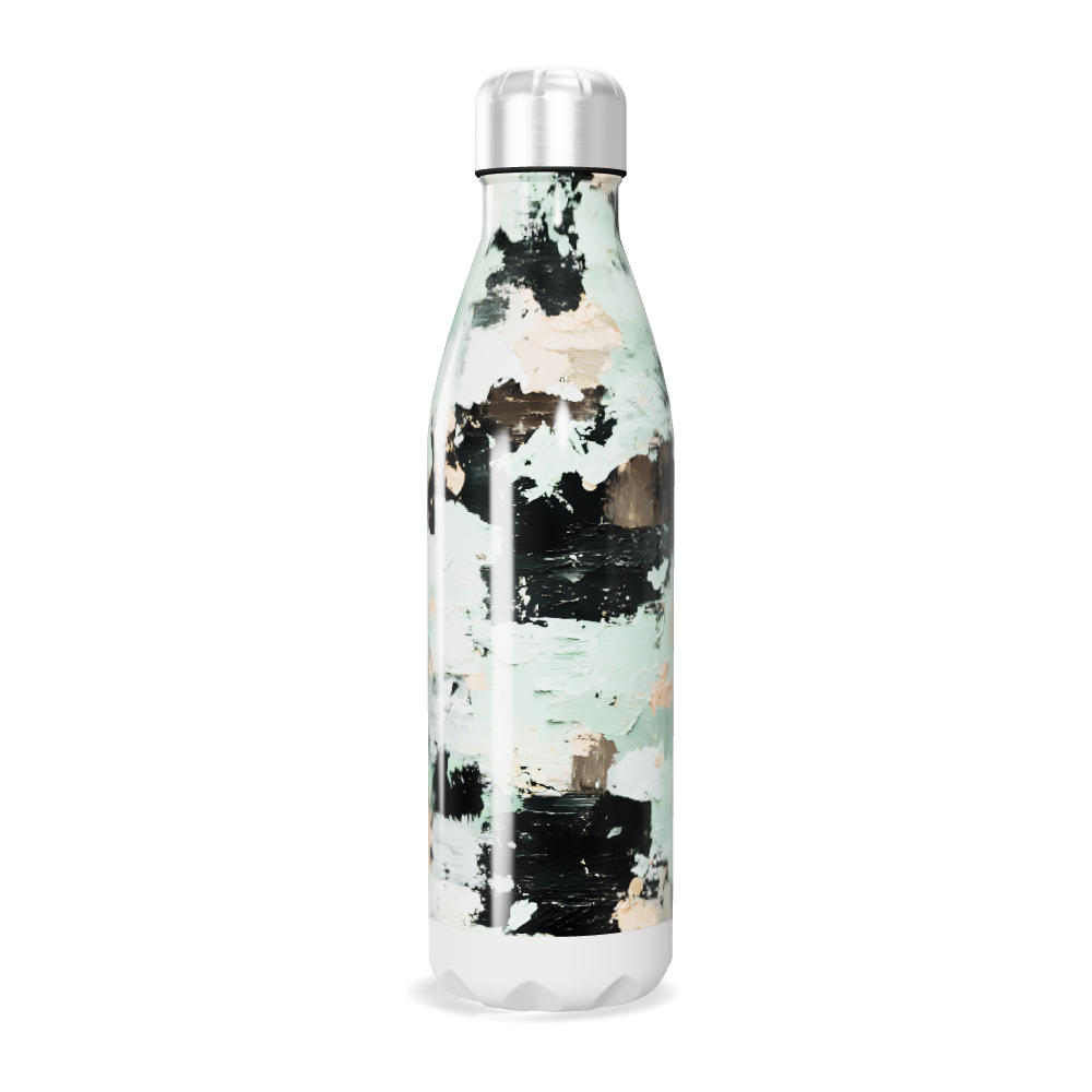Garrafa Inox - Estampa Abstrata Colorida