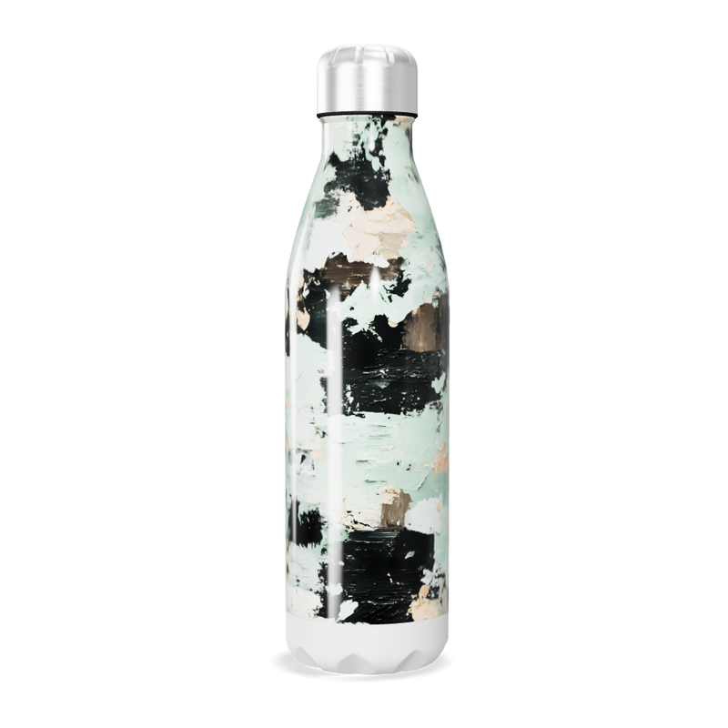 Garrafa Inox - Estampa Abstrata Colorida