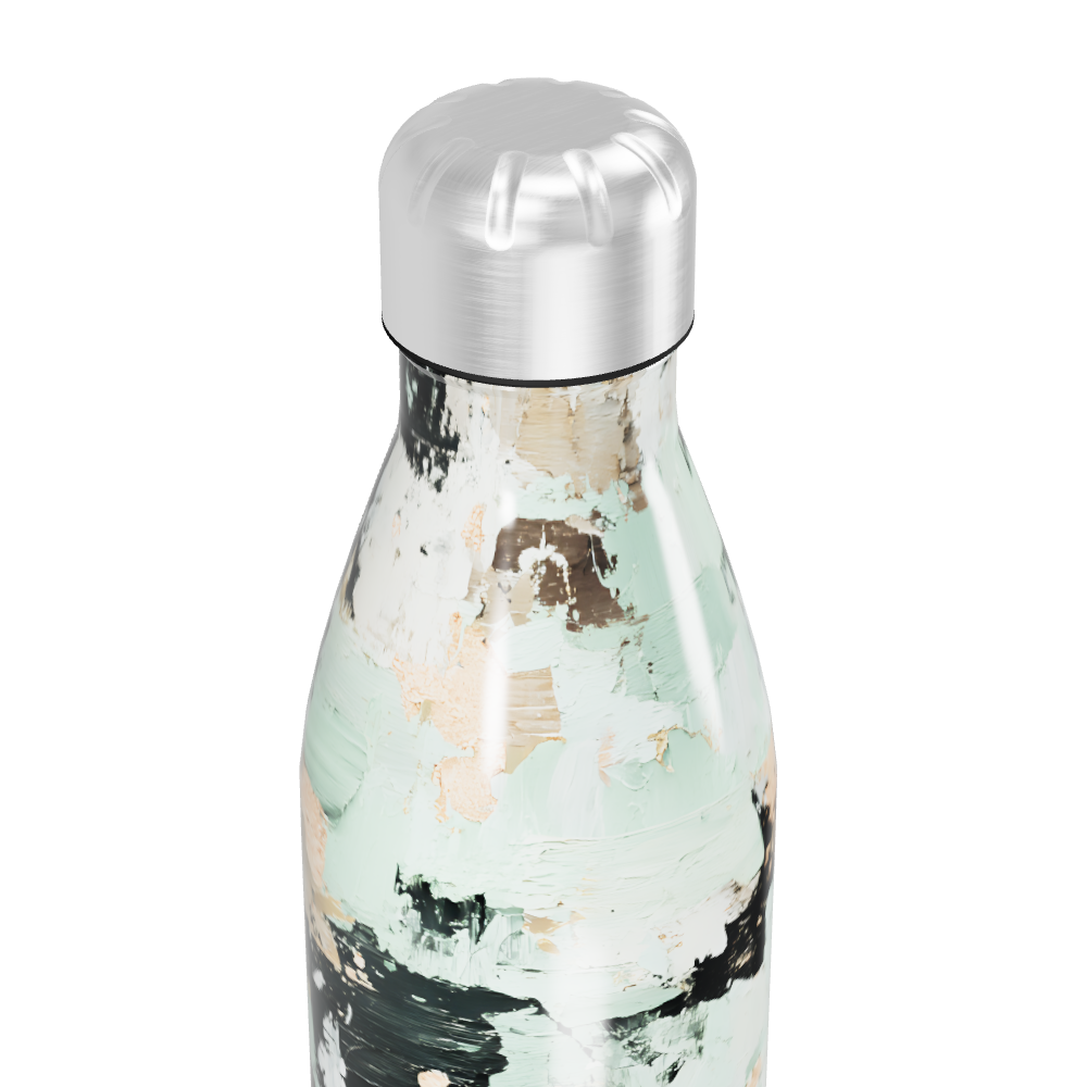 Garrafa Inox - Estampa Abstrata Colorida