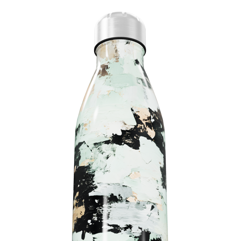 Garrafa Inox - Estampa Abstrata Colorida