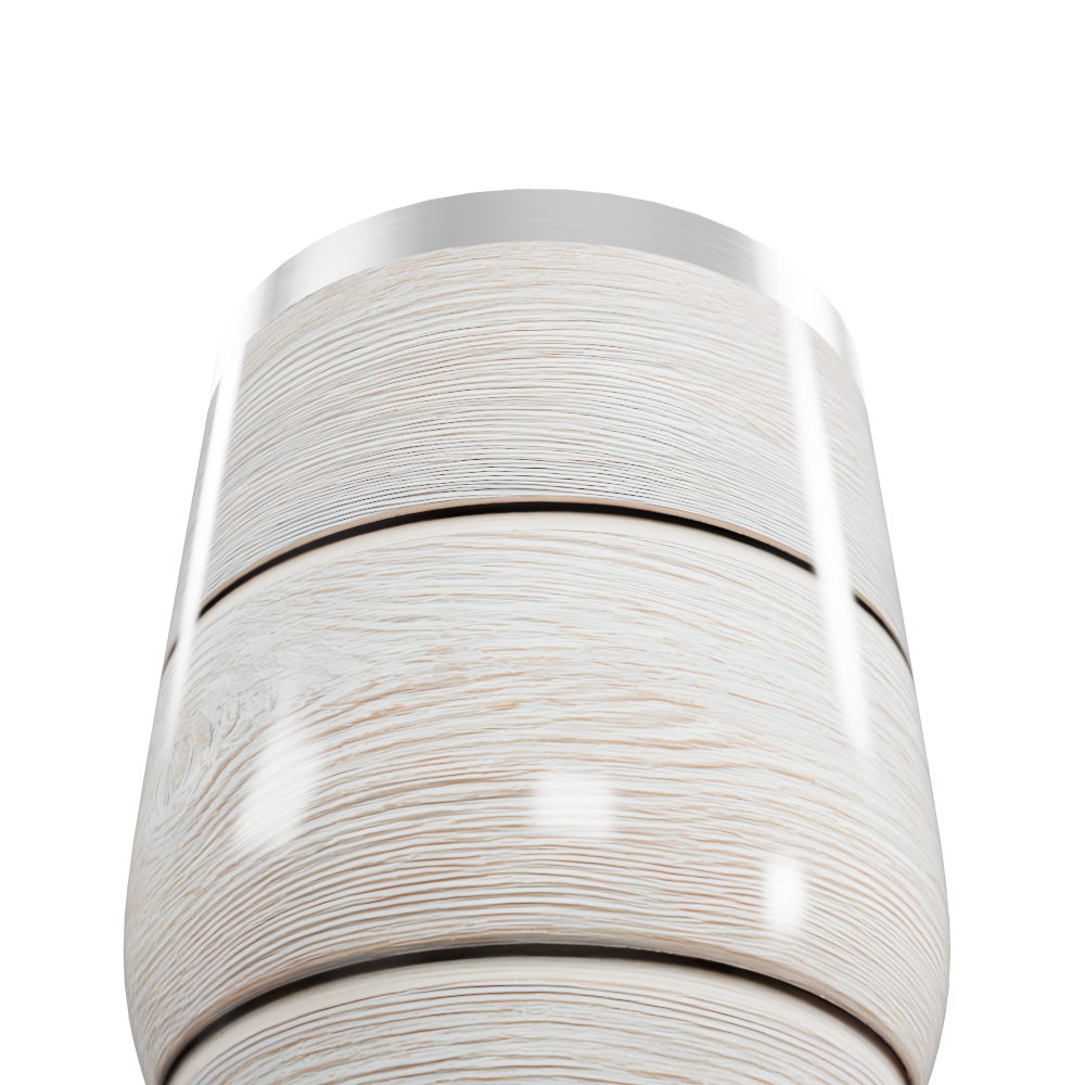 Copo Térmico Slim - Madeira Branca Aço Inox