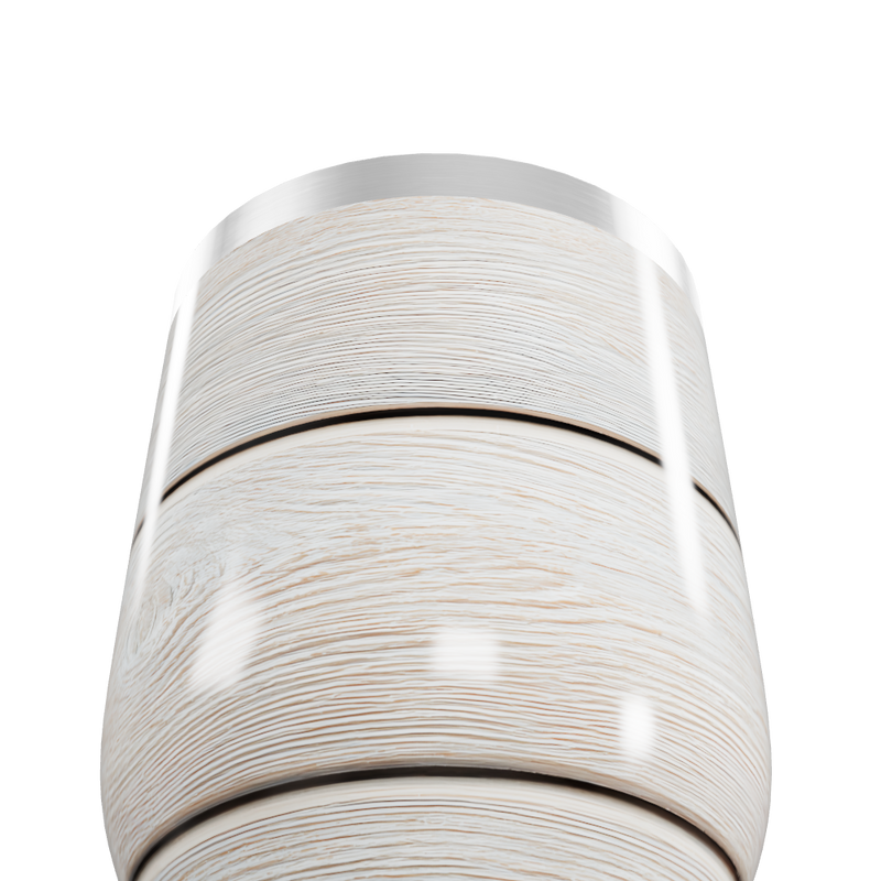 Copo Térmico Slim - Madeira Branca Aço Inox