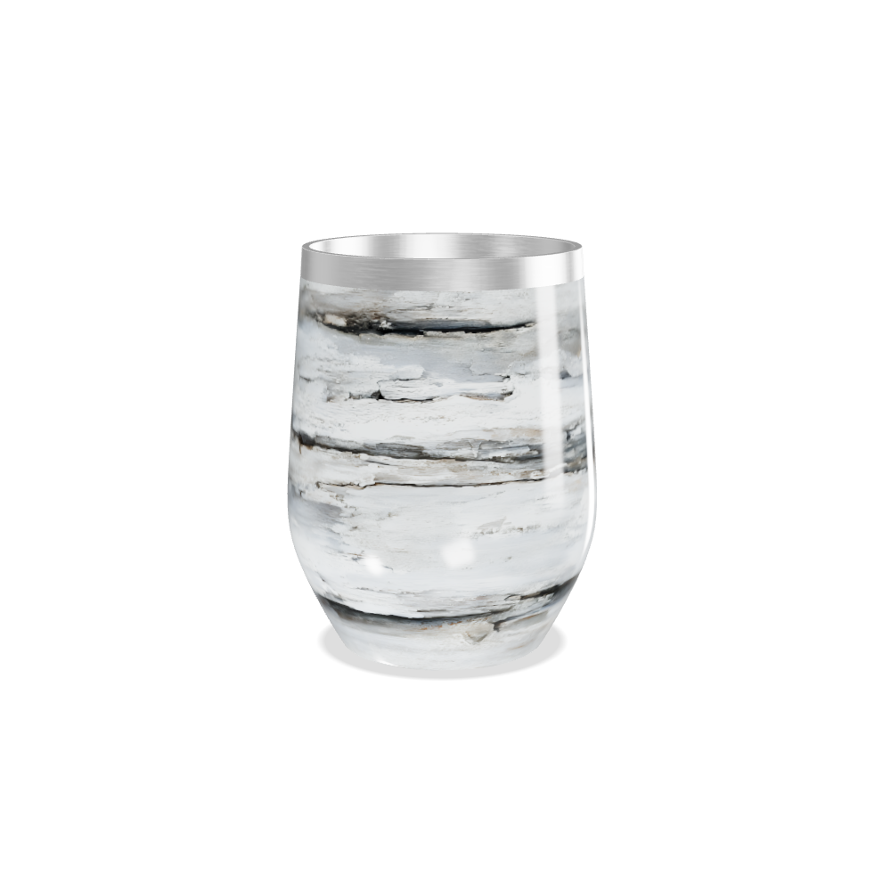 Copo Térmico Slim - Mármore Branco Inox