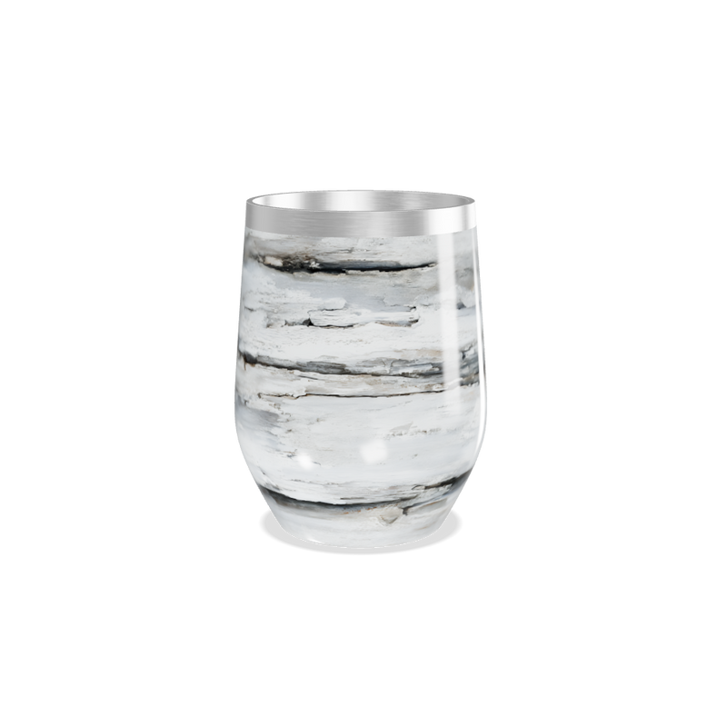 Copo Térmico Slim - Mármore Branco Inox